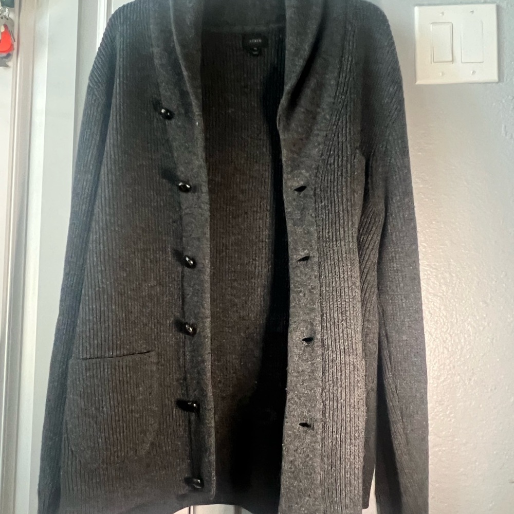 J. Crew Charcoal Knit Sweater